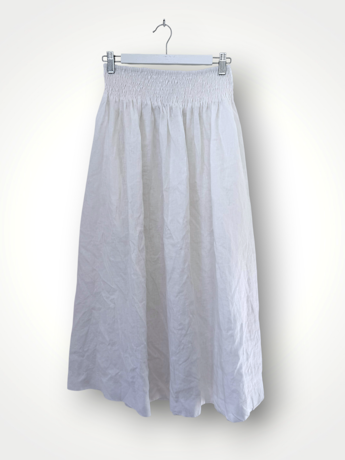 lulu skirt -white linen Apparel