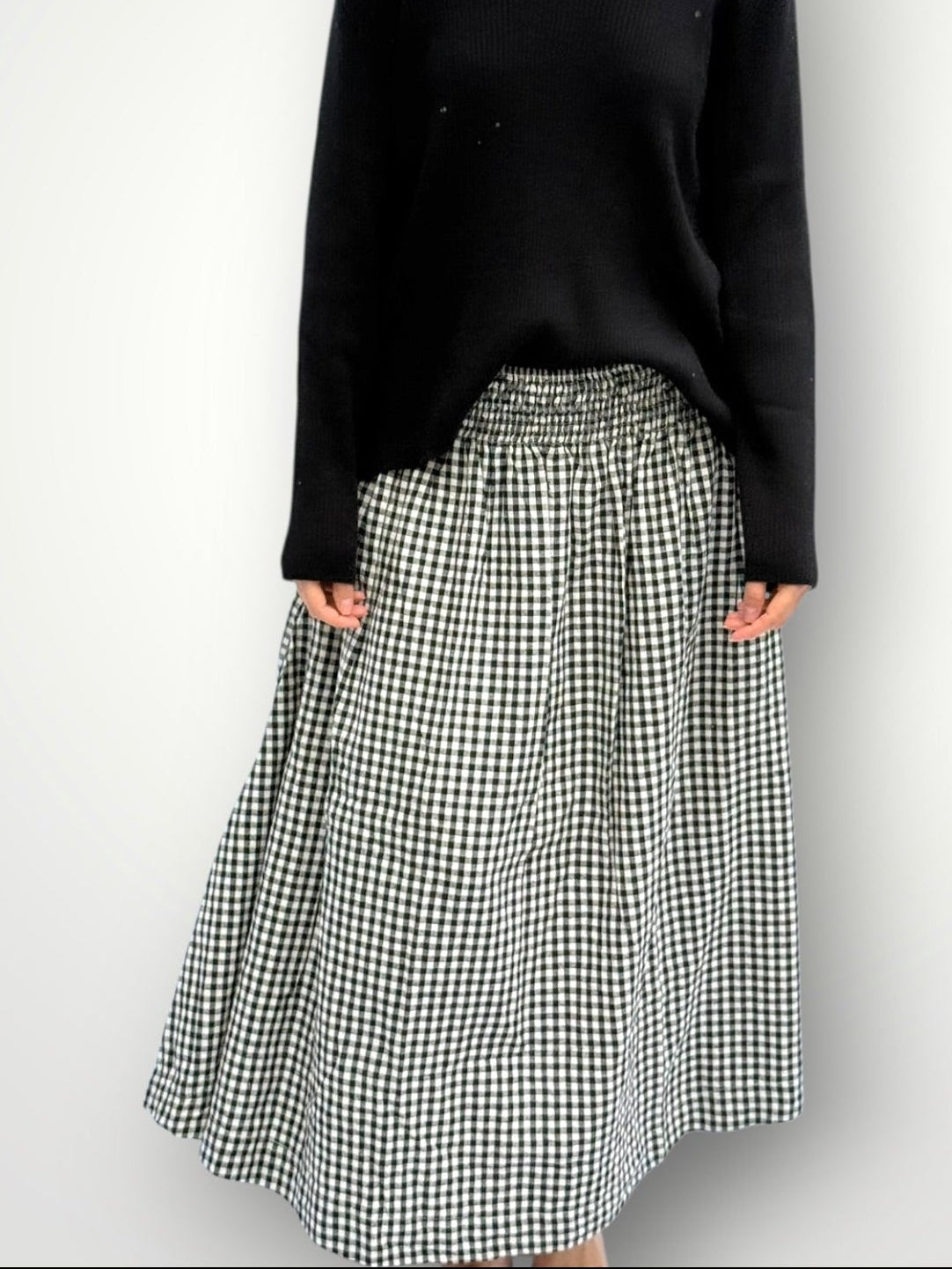 lulu skirt - winter black gingham Apparel