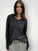 georgia v neck ribbed -charcoal General