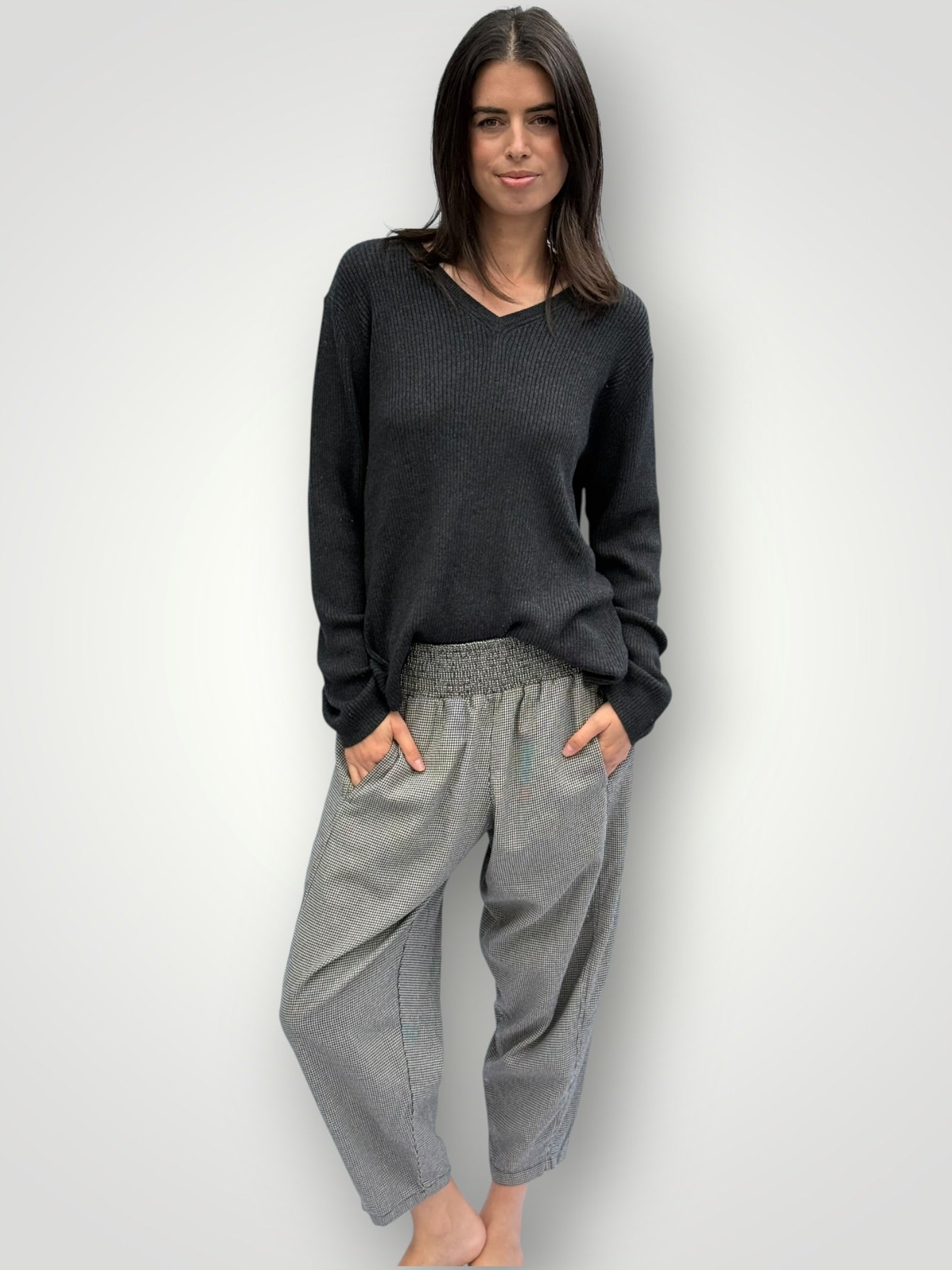 frankie pants - black houndstooth Apparel