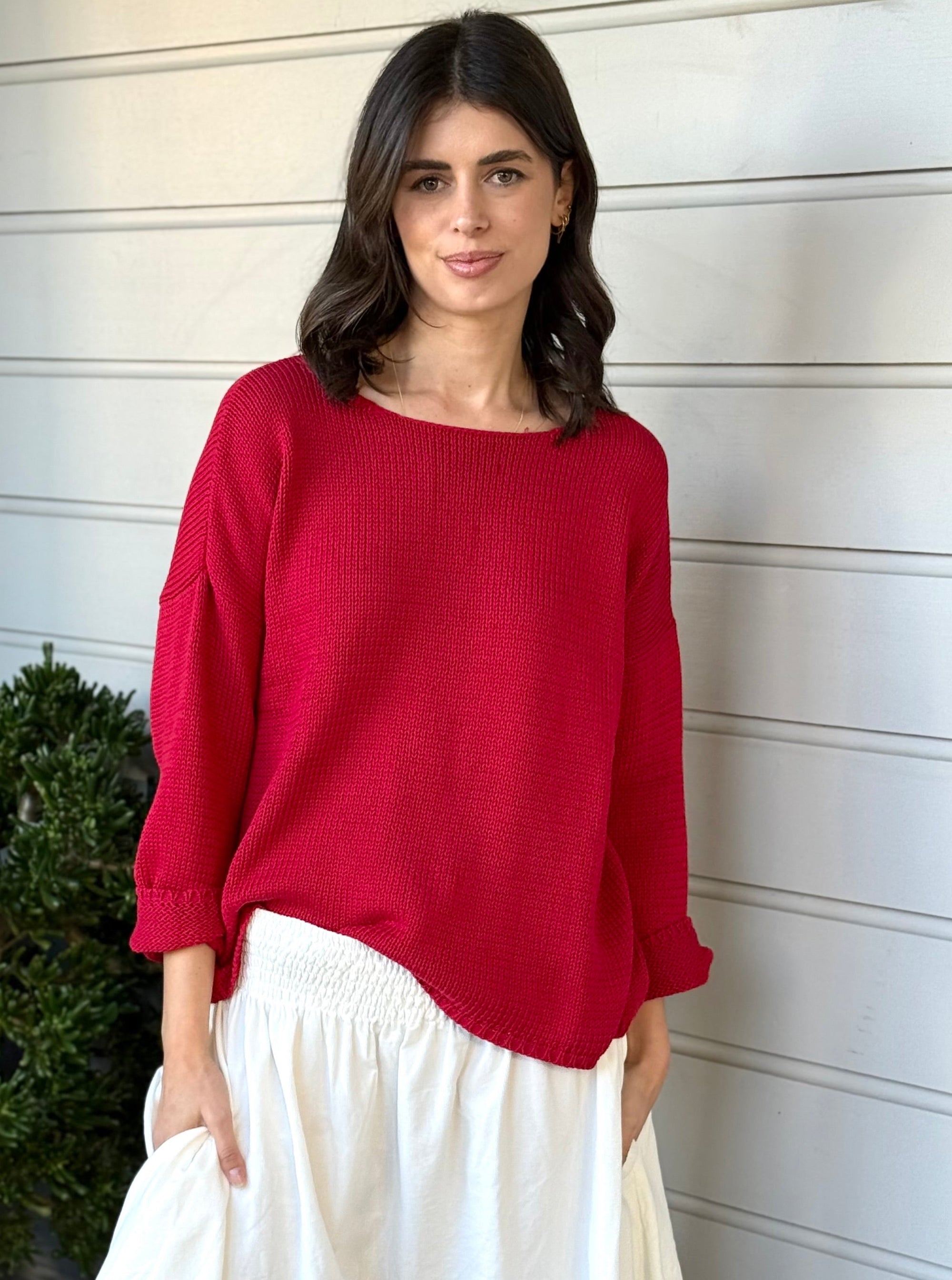 ashton jersey - red cotton Apparel