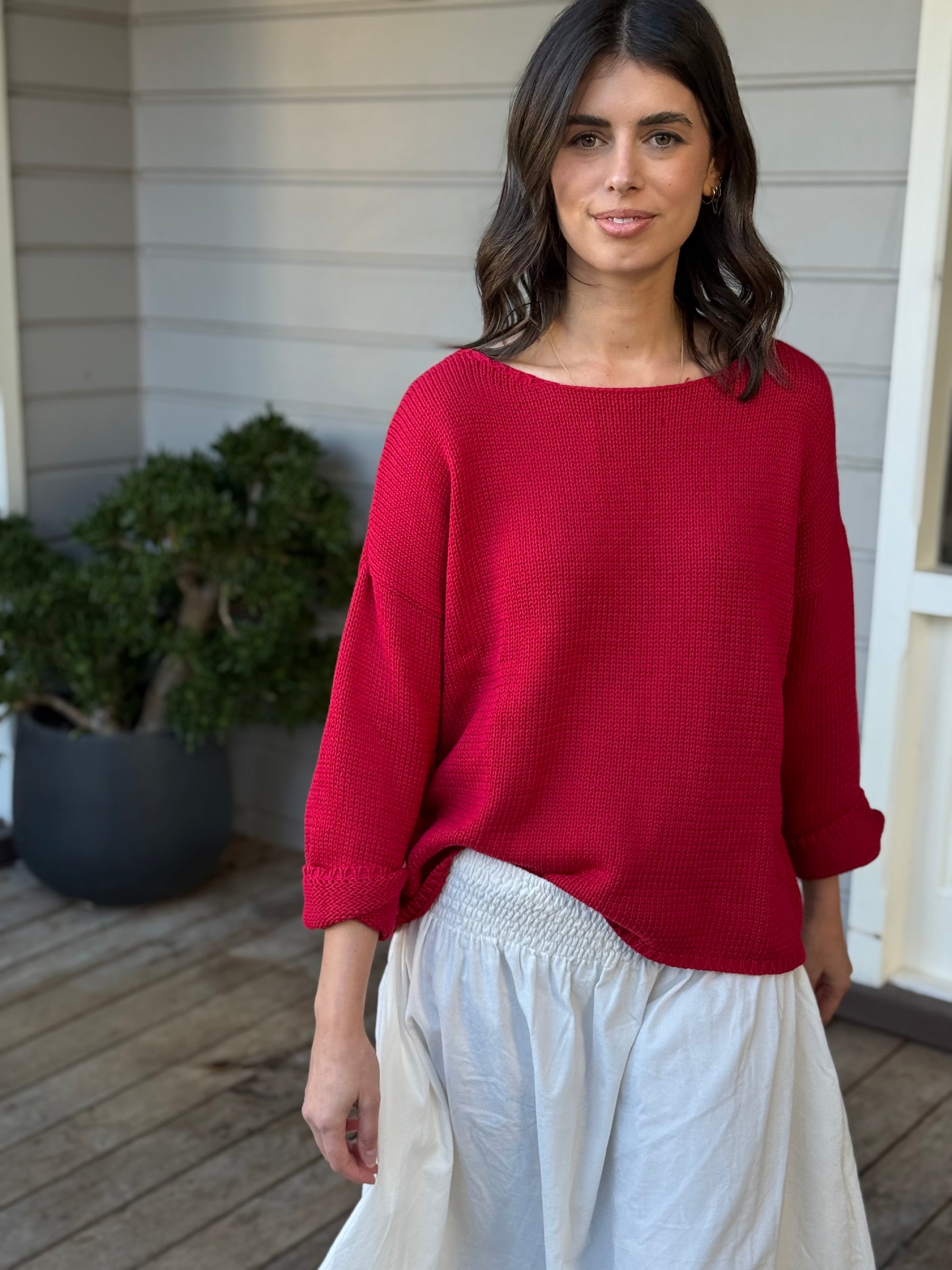 ashton jersey - red cotton Apparel