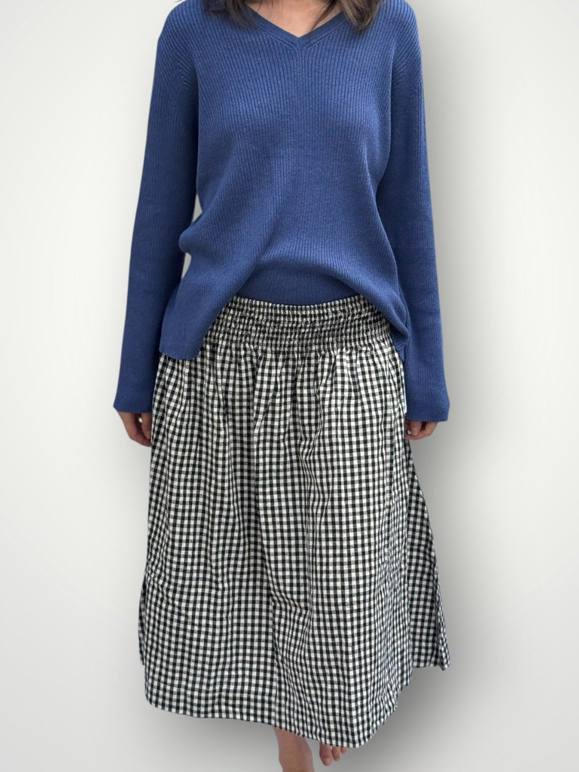lola skirt - black gingham check Apparel