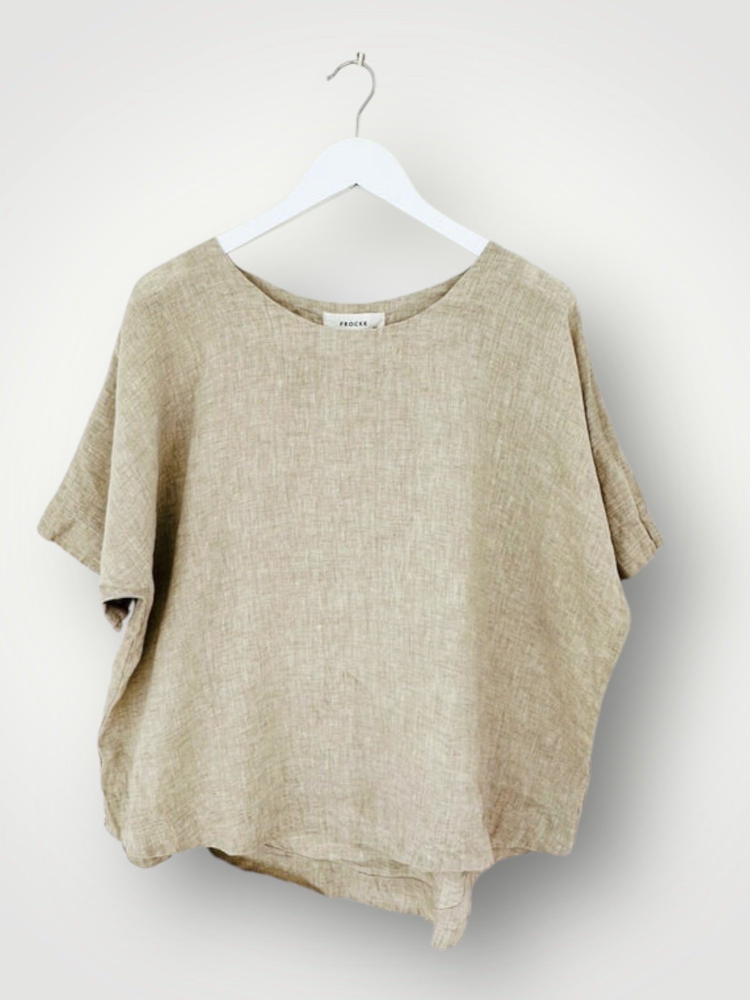mia top - natural linen Apparel