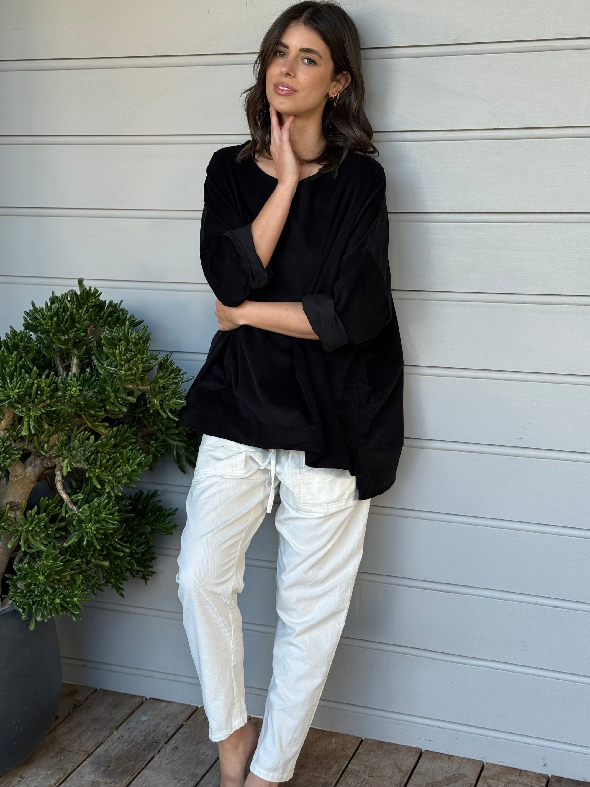 hunter top - black cord Apparel