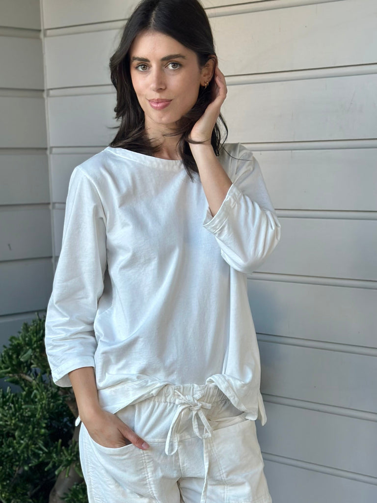 april top - winter white knit Apparel