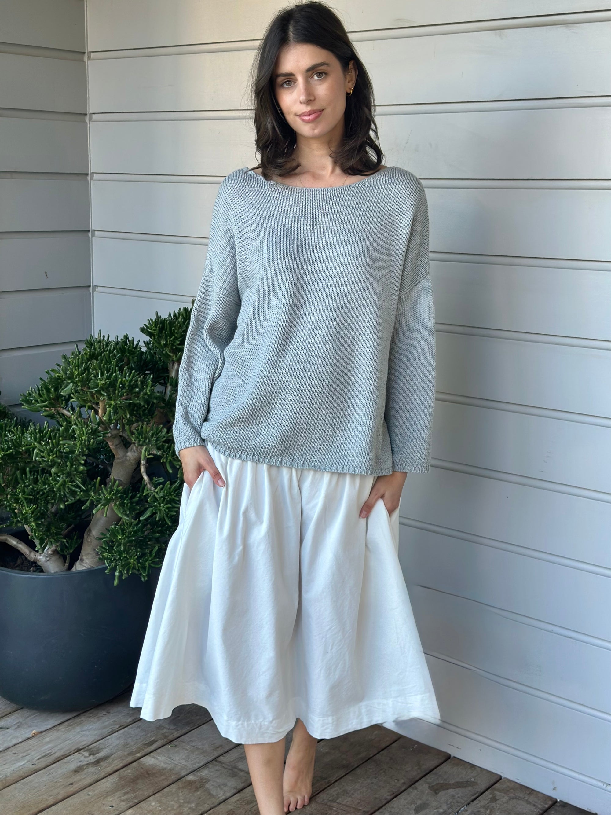 lola skirt - winter white cord Apparel