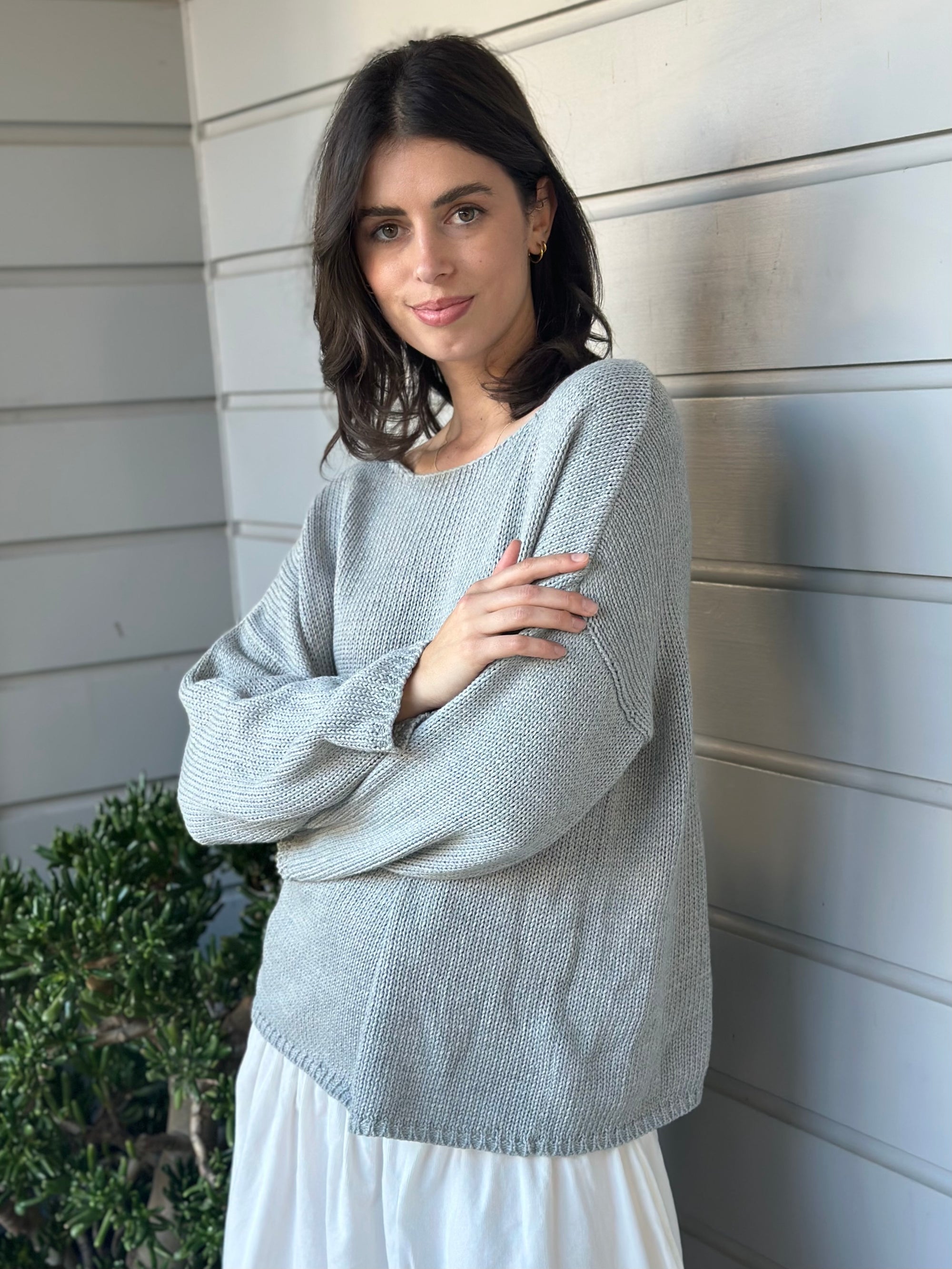 ashton jersey - pebble grey cotton Apparel