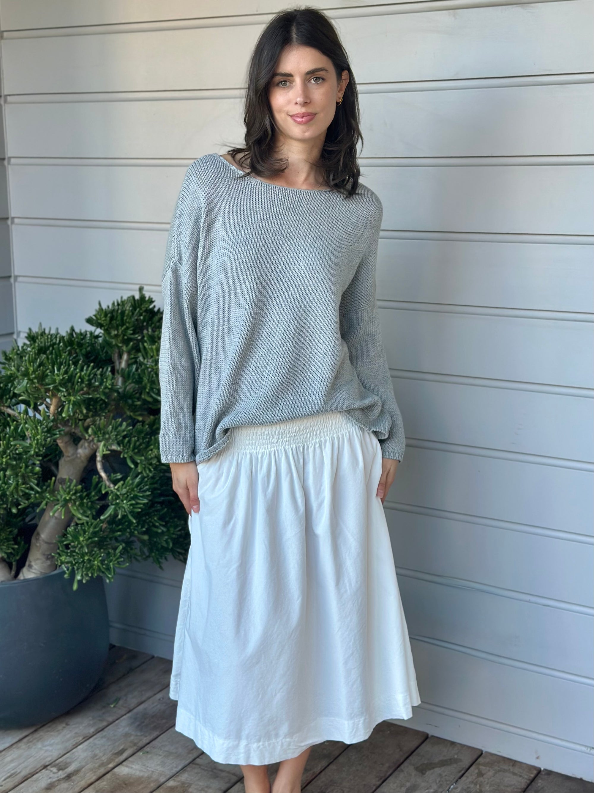 lola skirt - winter white cord Apparel