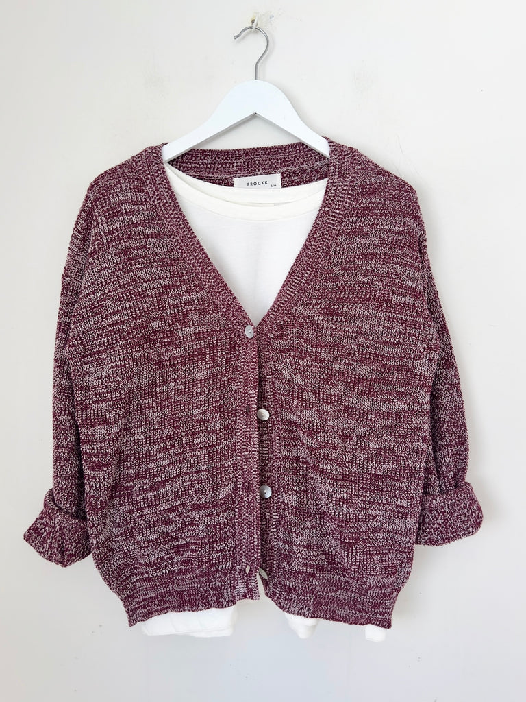 lucas cardi - wine/white blend cotton Apparel