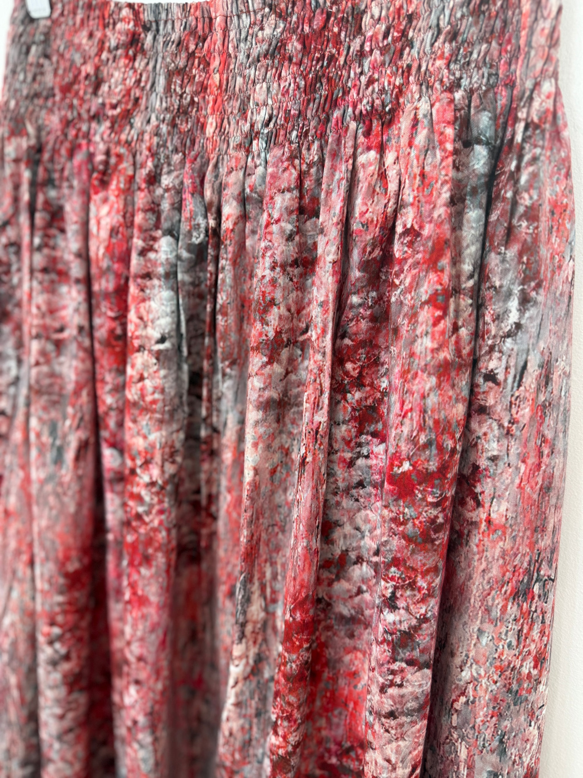 lola skirt - muted reds watercolour Apparel