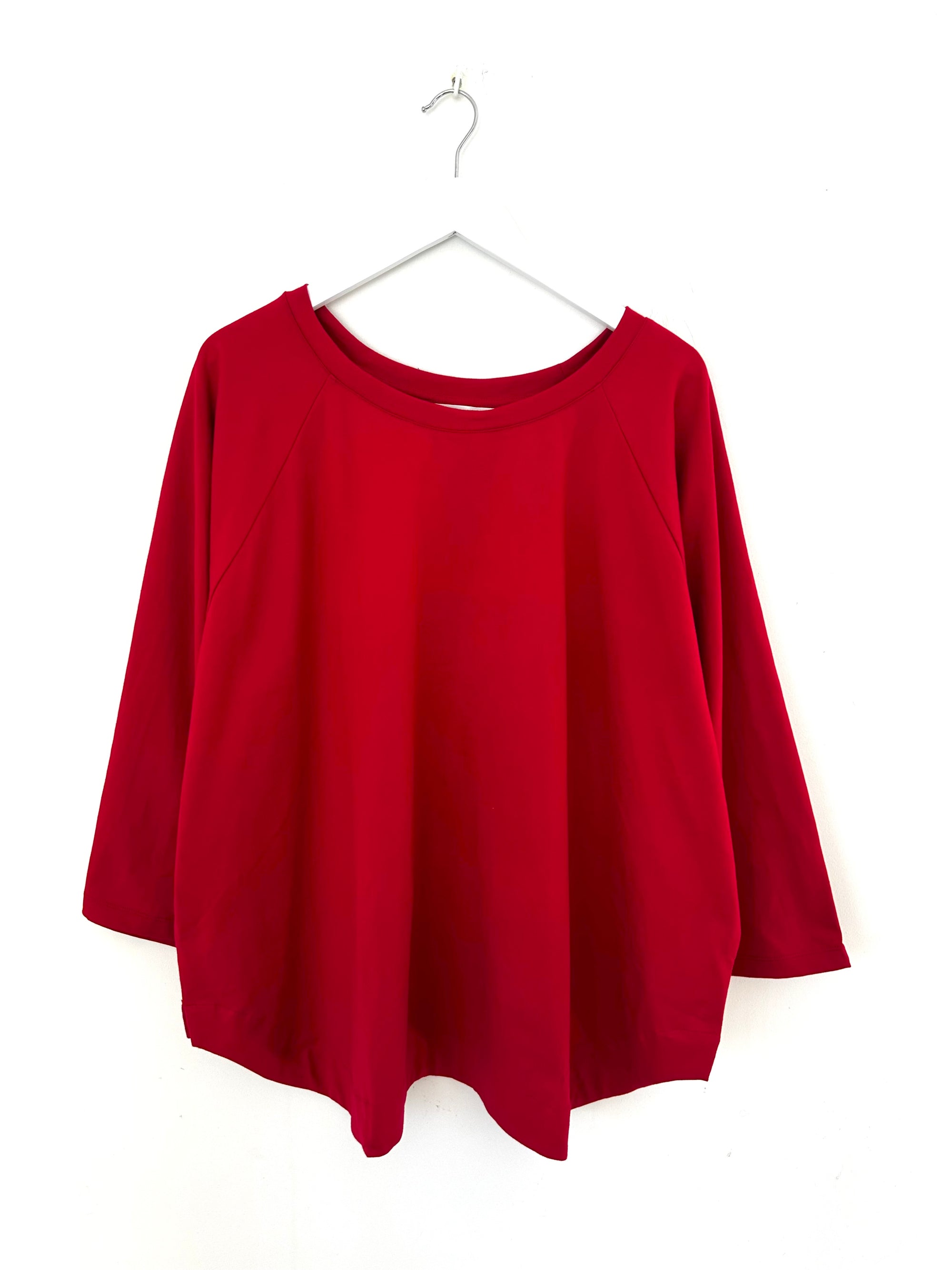 charlotte top-red jersey knit Apparel