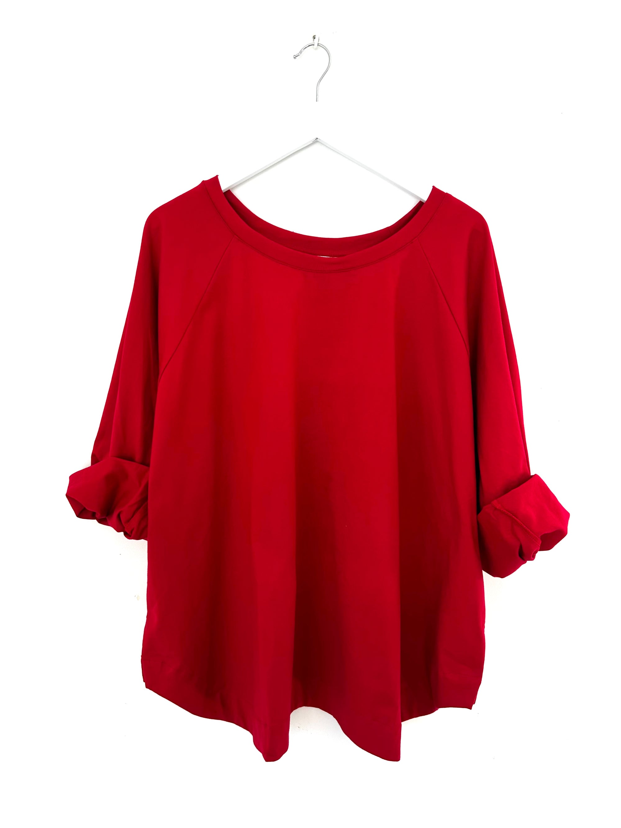 charlotte top-red jersey knit Apparel
