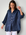 megan shirt - navy linen Apparel