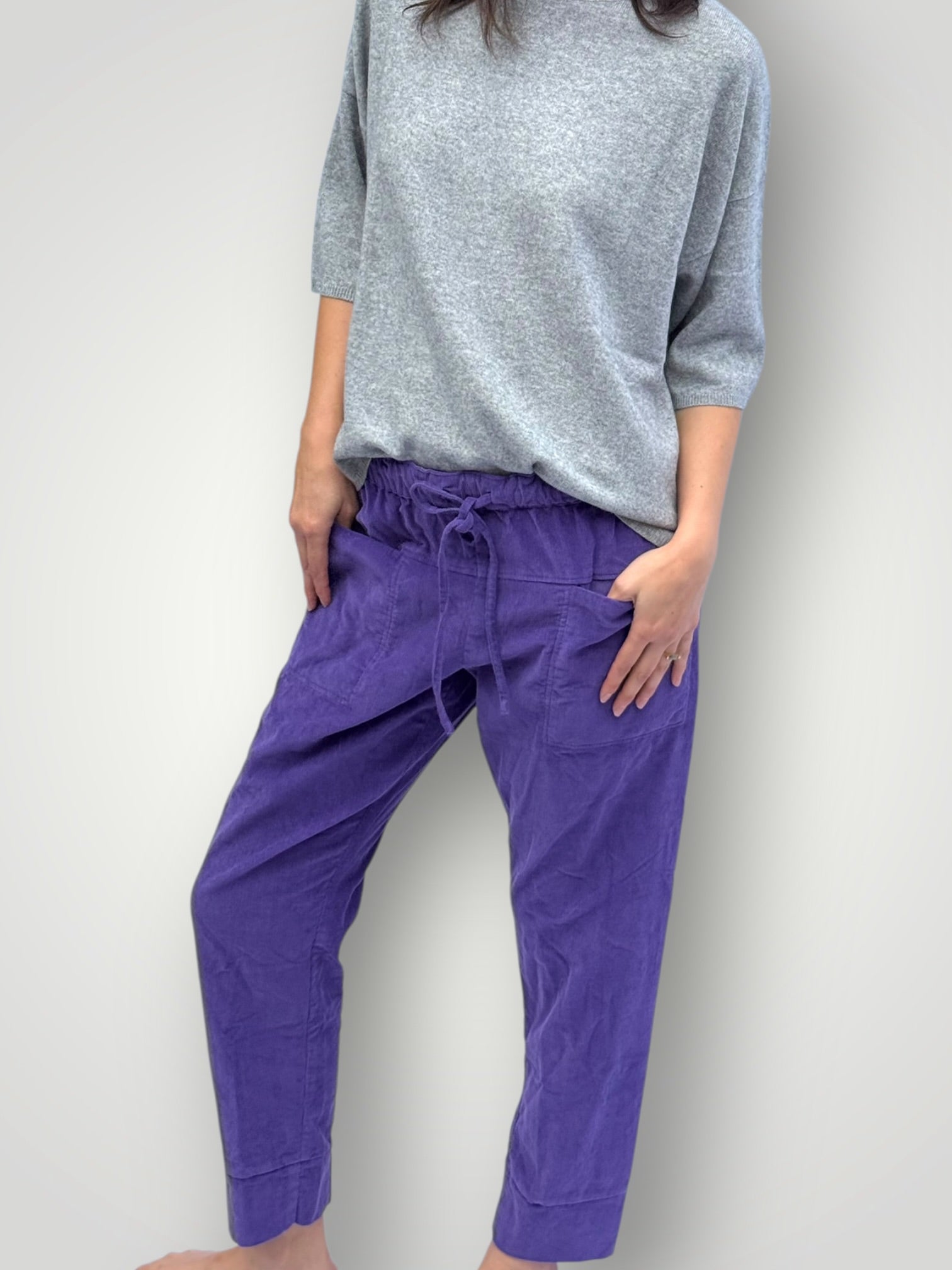 darcy pants - purple cord Apparel