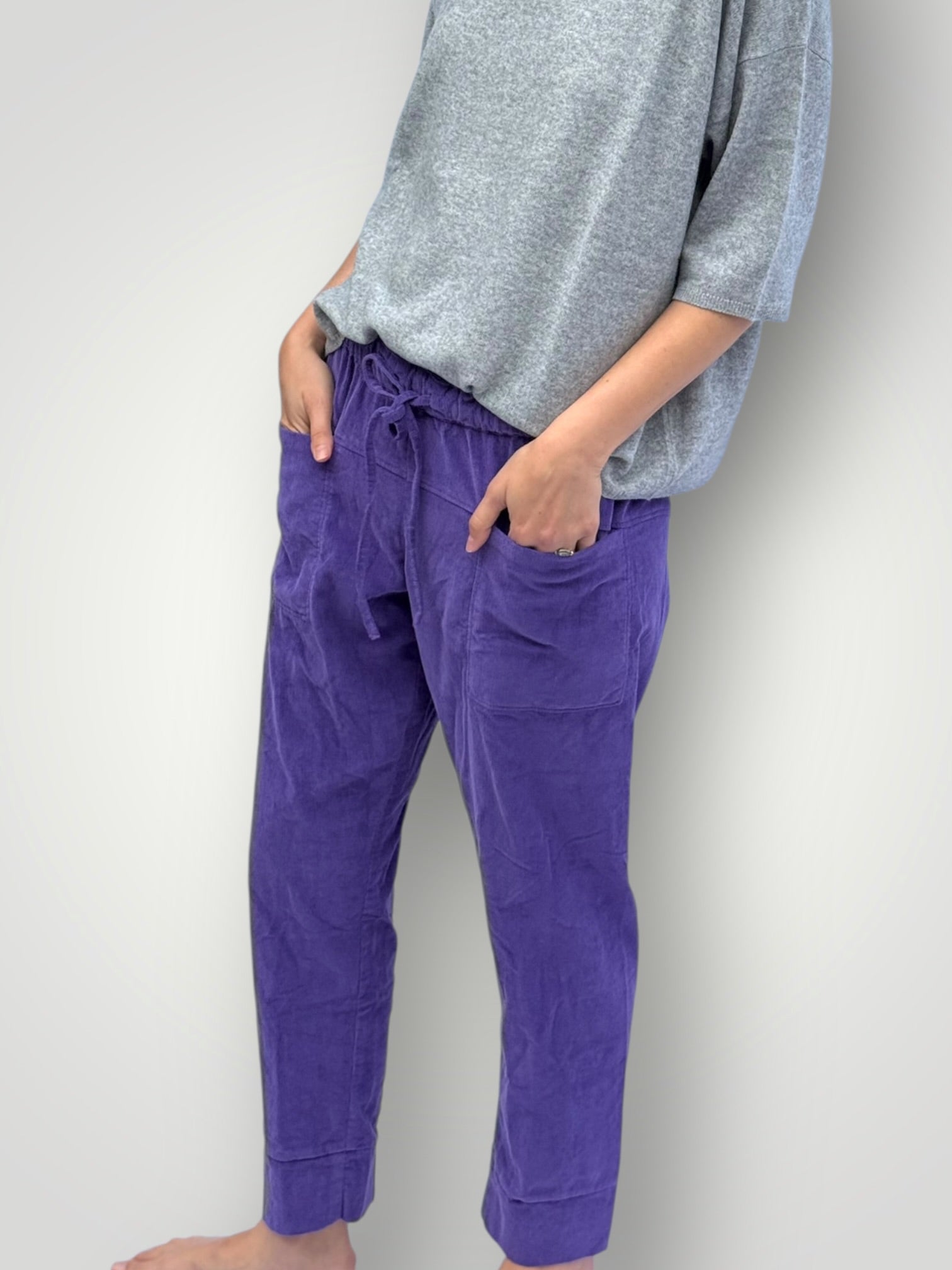 darcy pants - purple cord Apparel