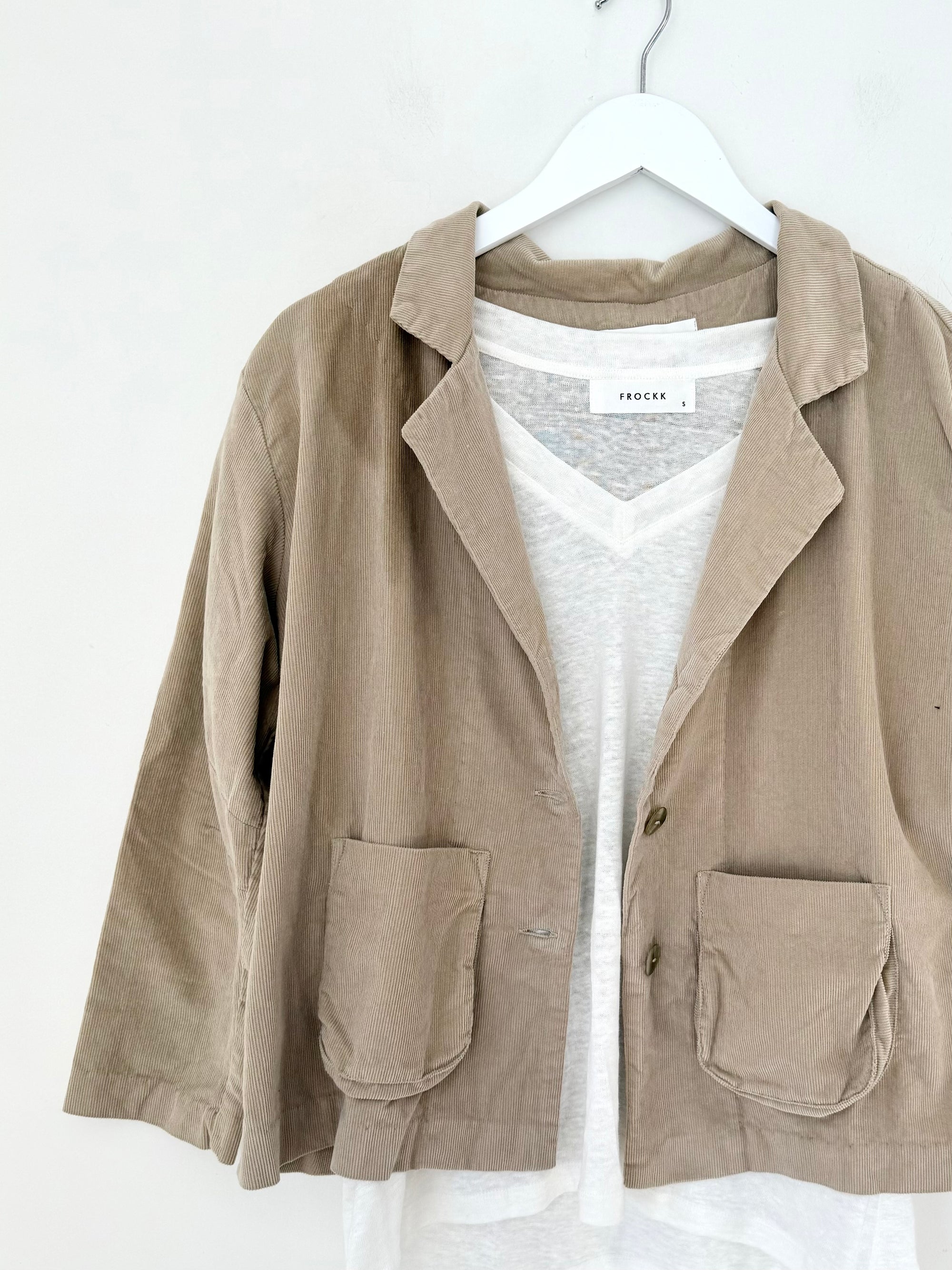 brooke jacket- almond cord