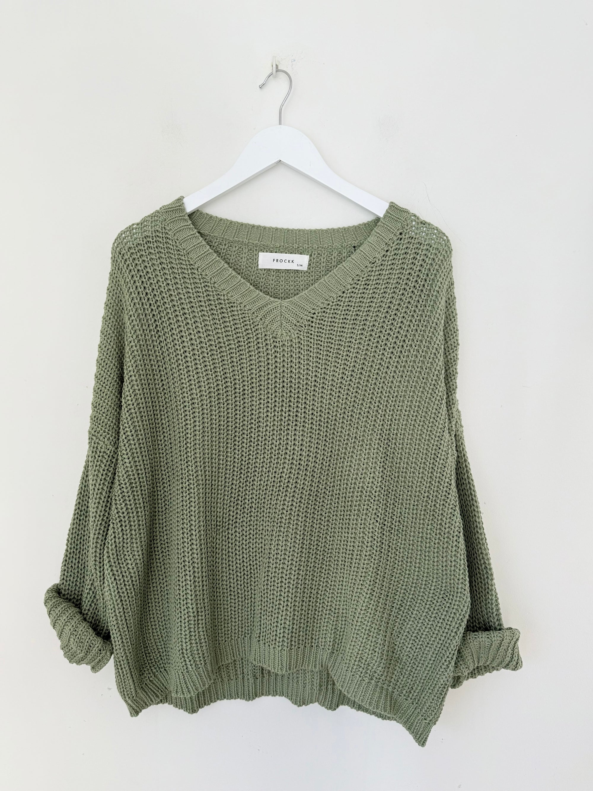 jasper cotton knit - sage Apparel
