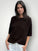 alexia cashmere top-chocolate General