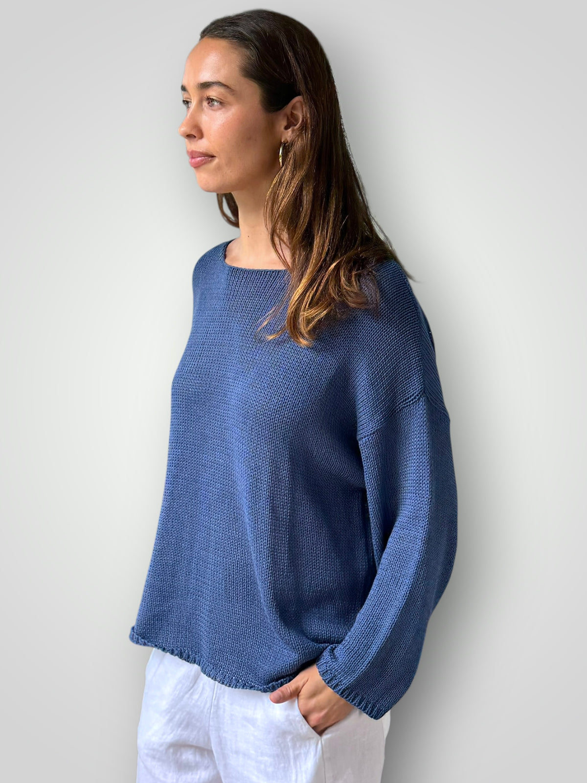 ashton cotton jersey - denim General