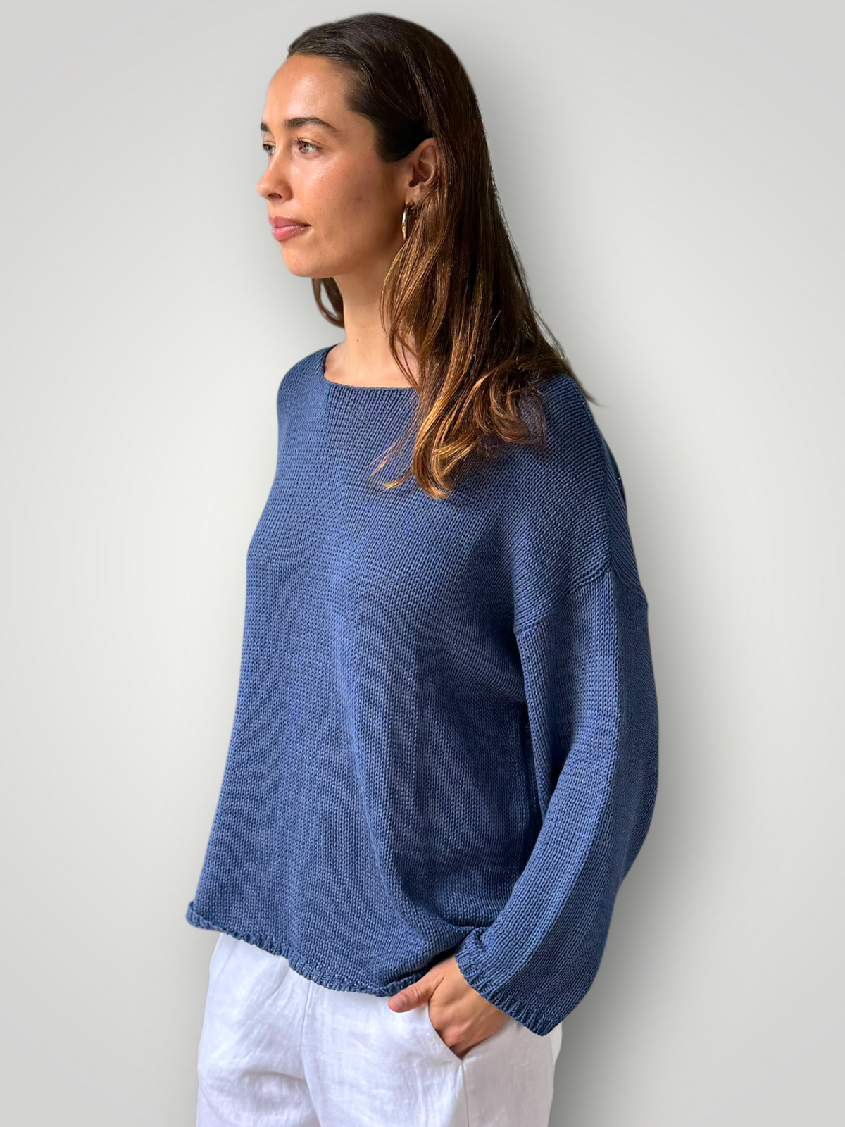 ashton cotton jersey - denim General