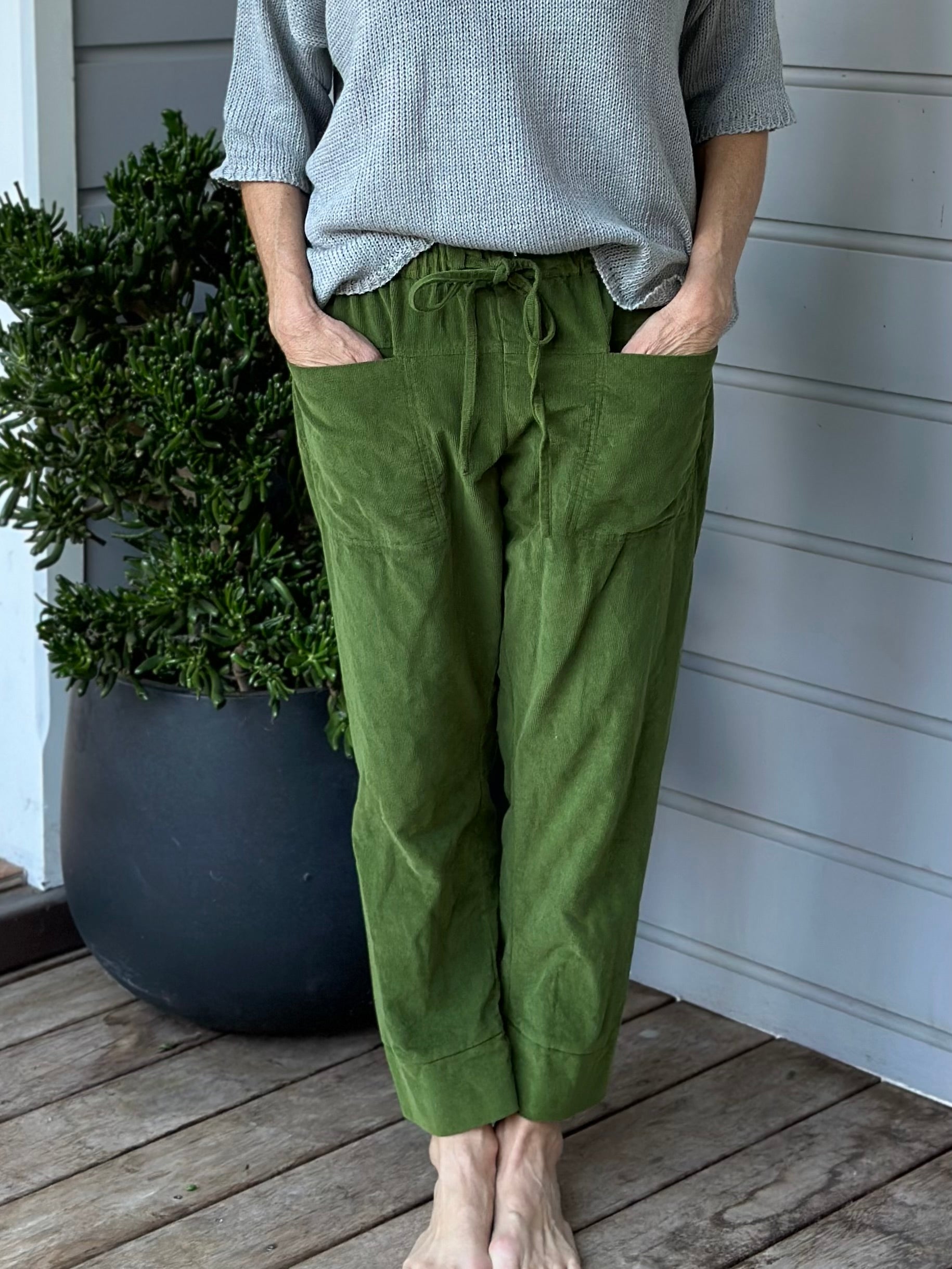 darcy pant-fern cord Apparel  