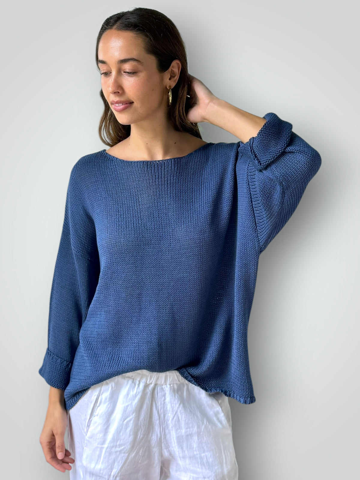 ashton cotton jersey - denim General