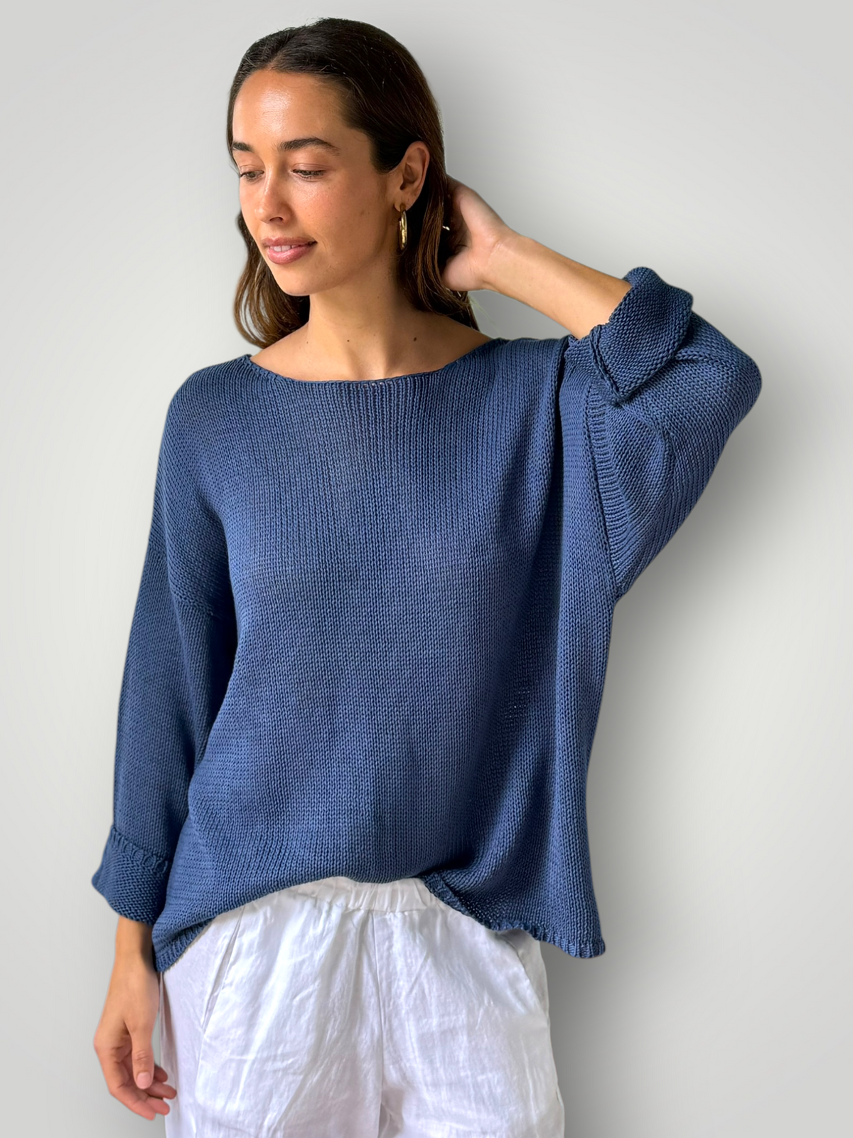 ashton cotton jersey - denim General