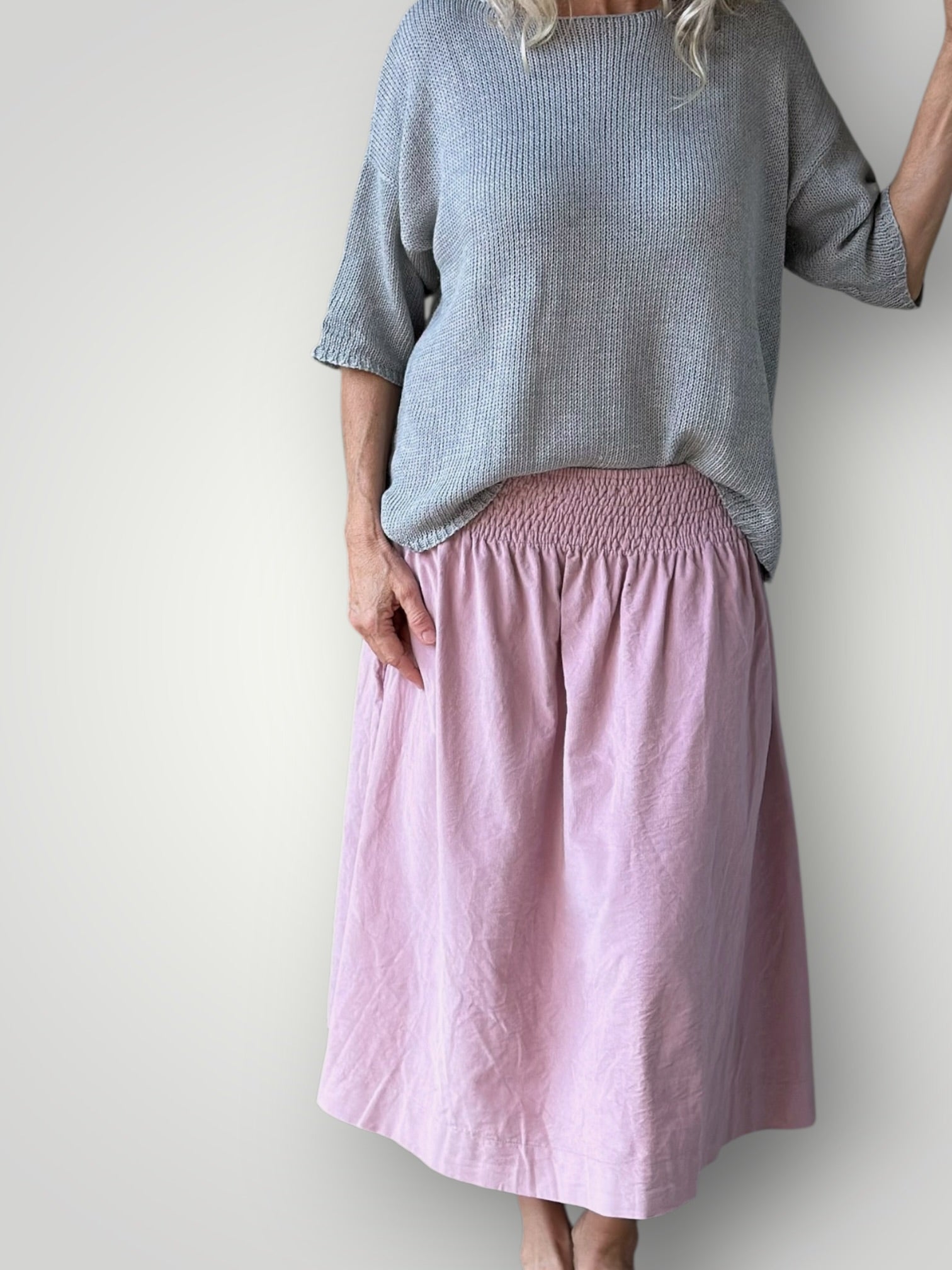 lola skirt- dusty pink rose cord Apparel