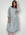april dress - charcoal stripe linen Apparel