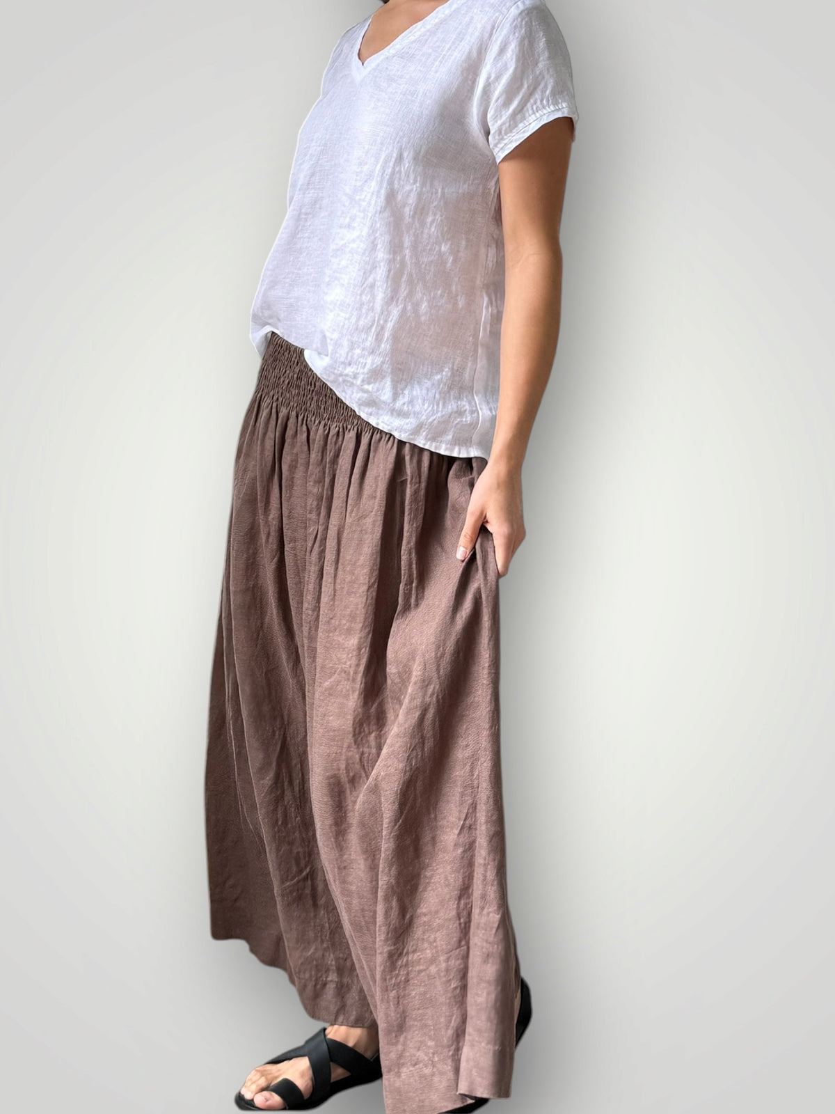 lulu skirt - soil linen Apparel