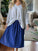 lola skirt - blue dusk cord Apparel