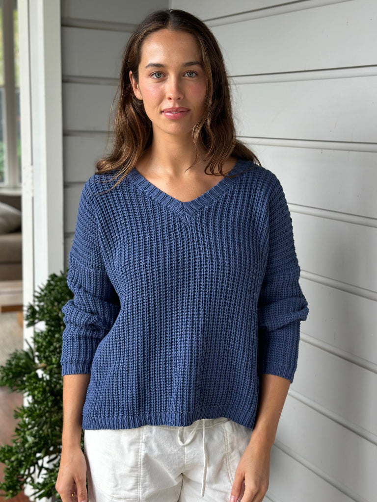 jasper cotton knit - denim Apparel  