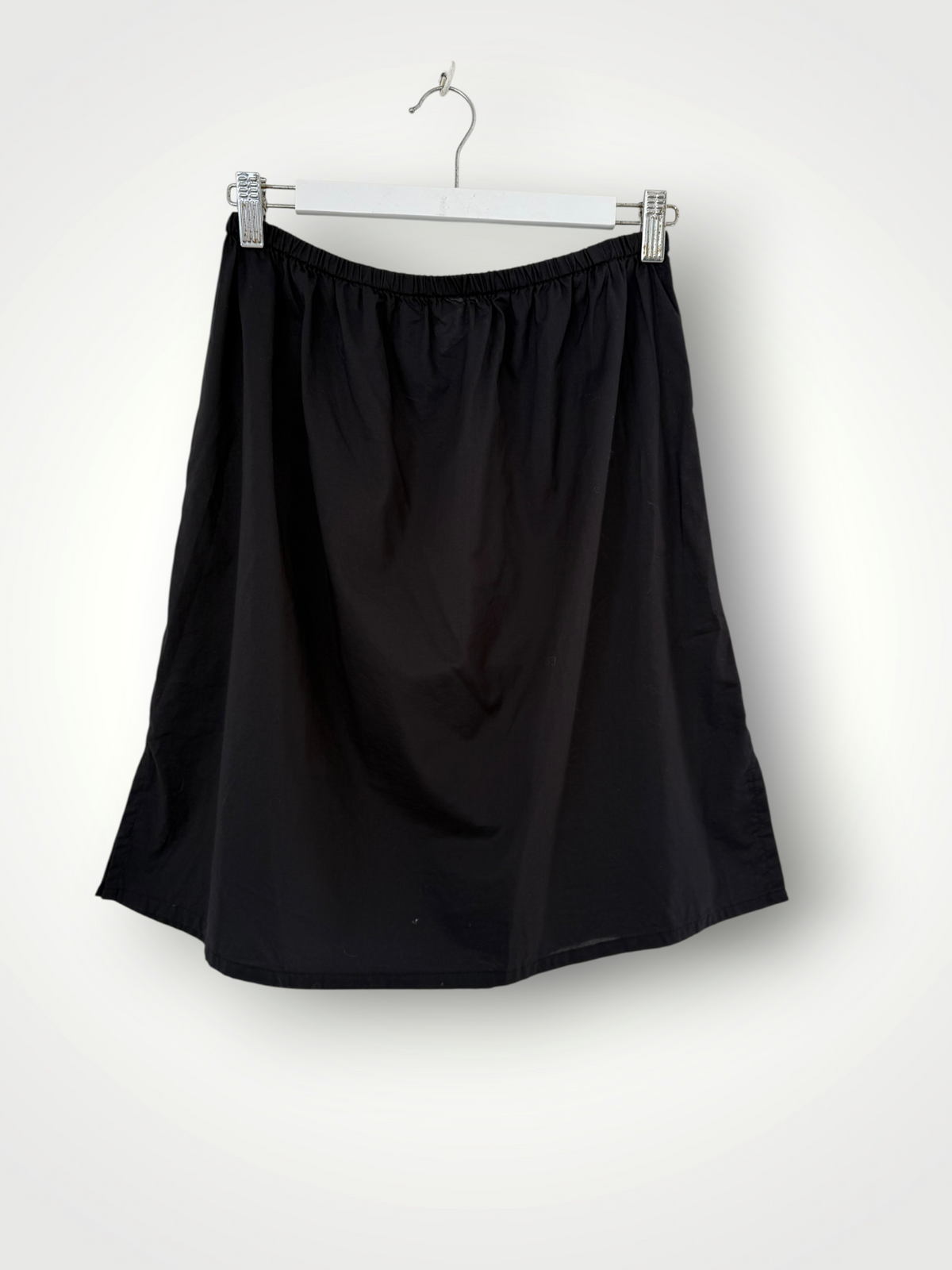 under skirt slip-black cotton