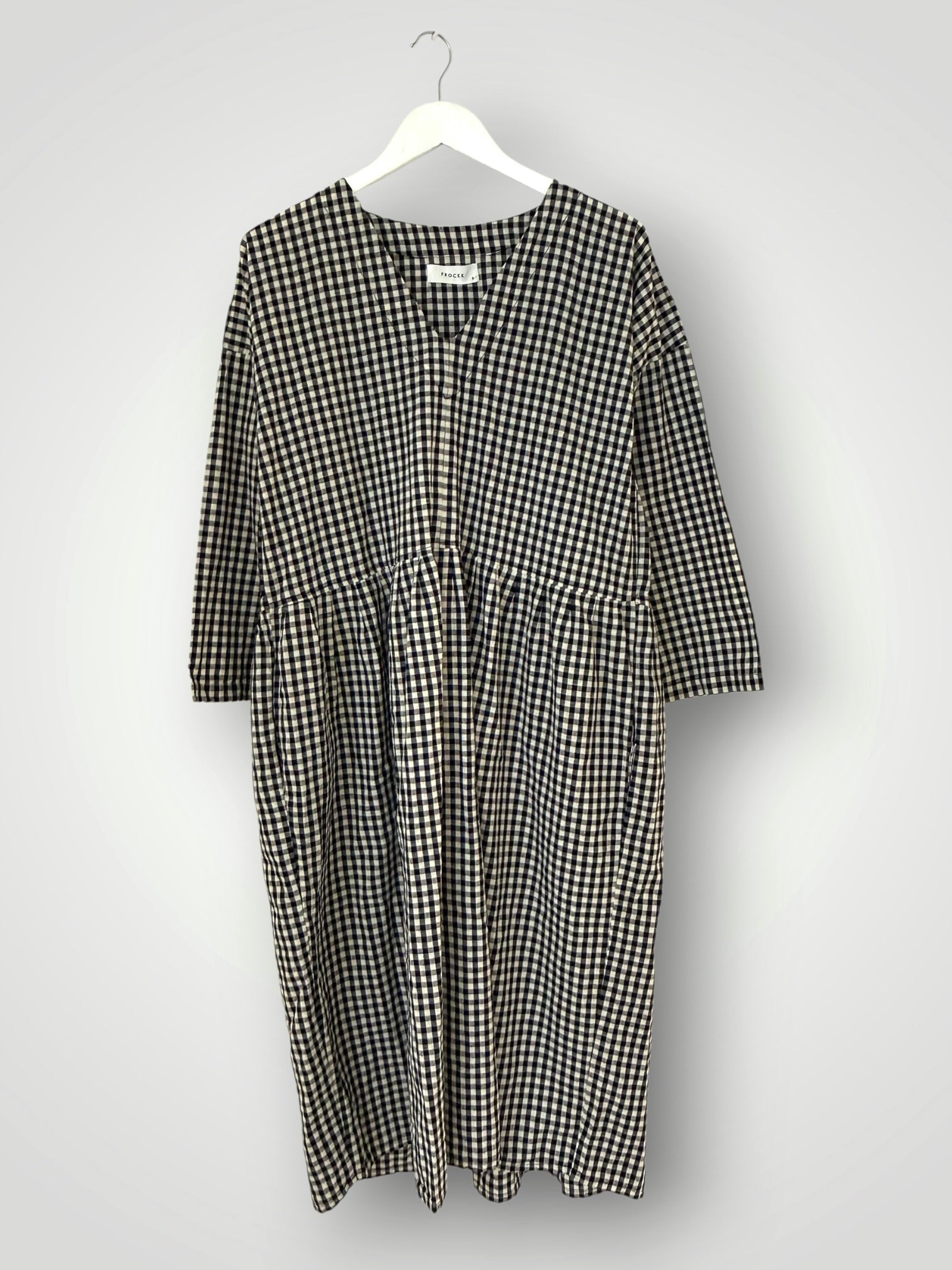 paige dress - black check Apparel
