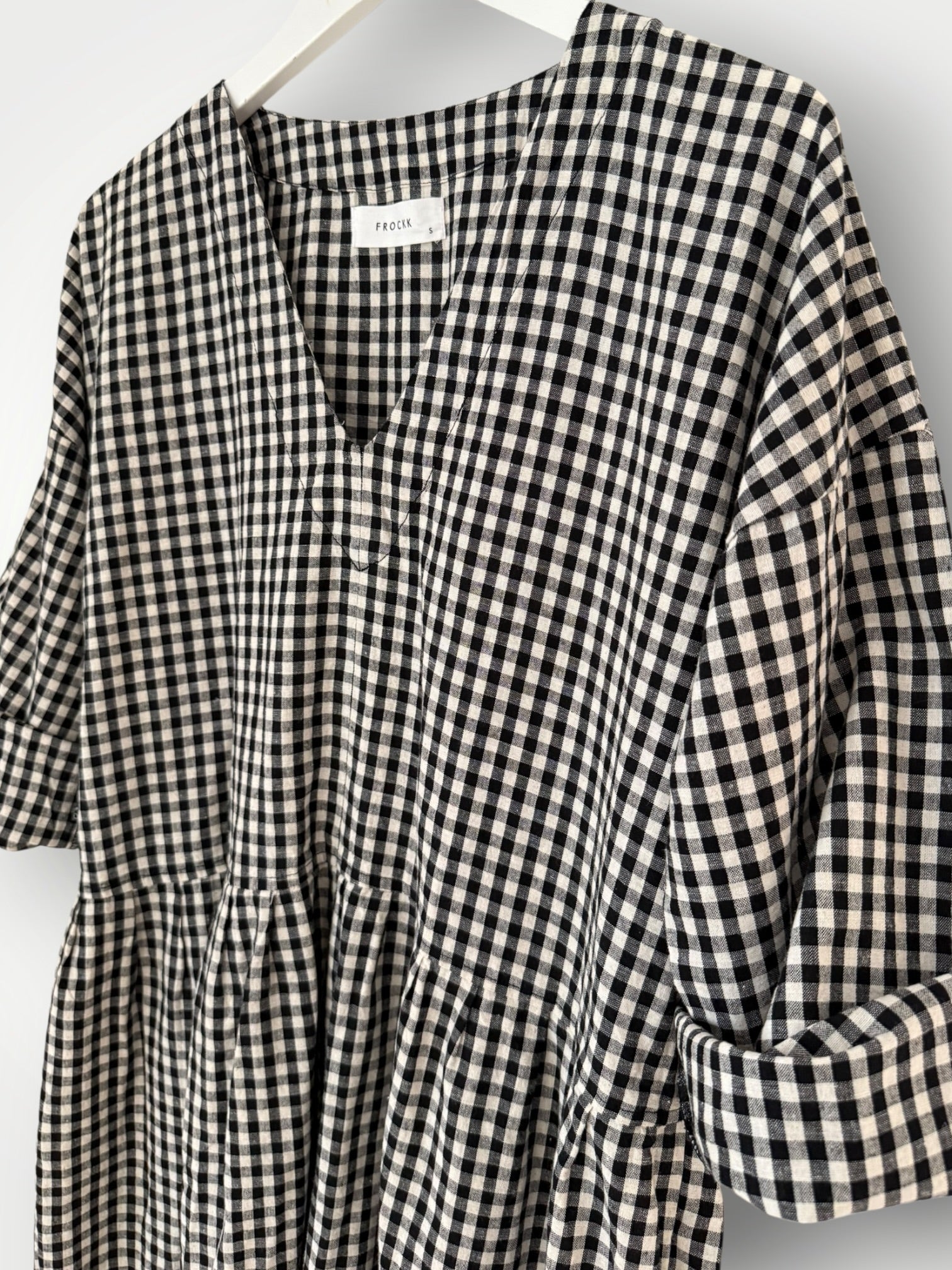 paige dress - black check Apparel