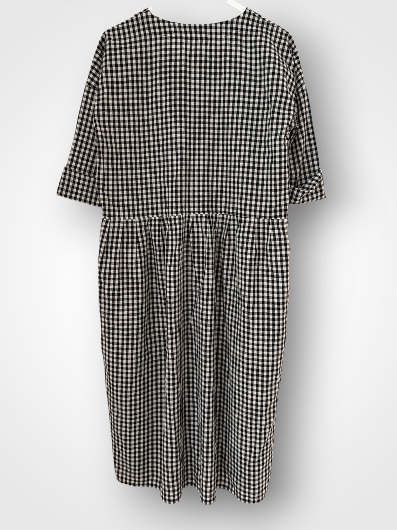 paige dress - black check Apparel