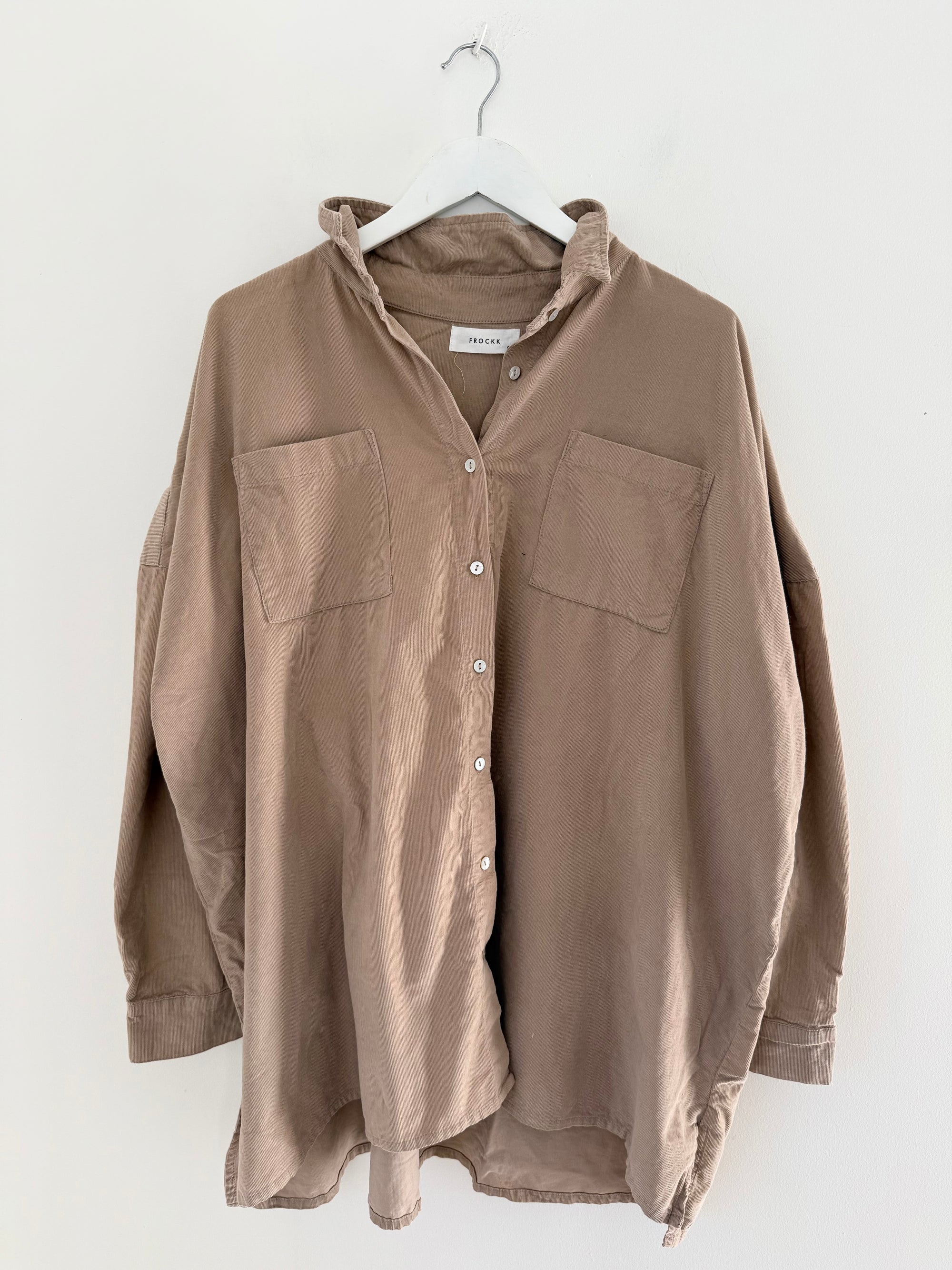 aiden oversized shirt -sand cord Apparel