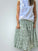 lola skirt - moss flower floral linen Apparel