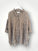 aiden boyfriend shirt -small caramel stripe linen Apparel