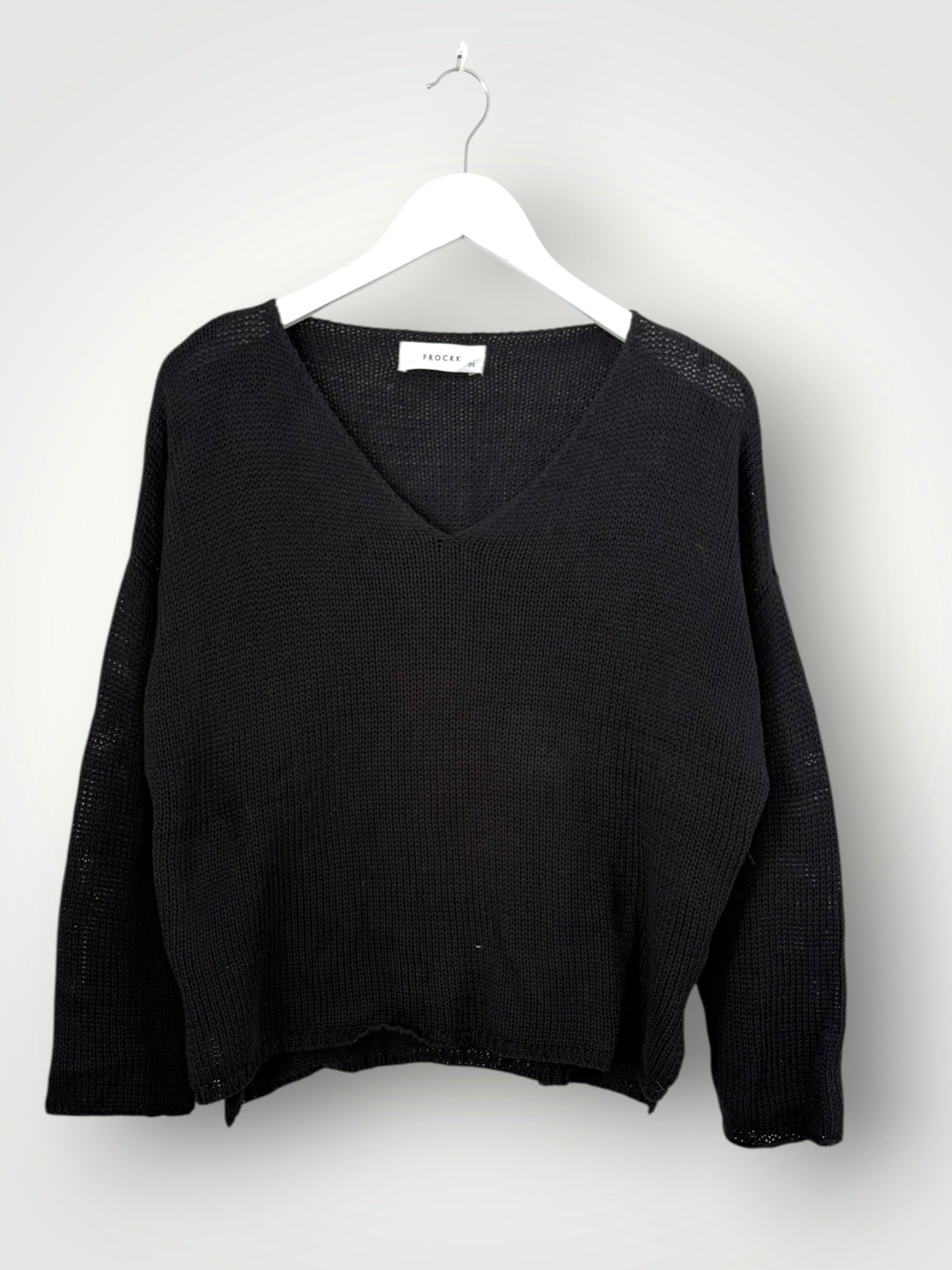 jamie cotton knit - black Apparel
