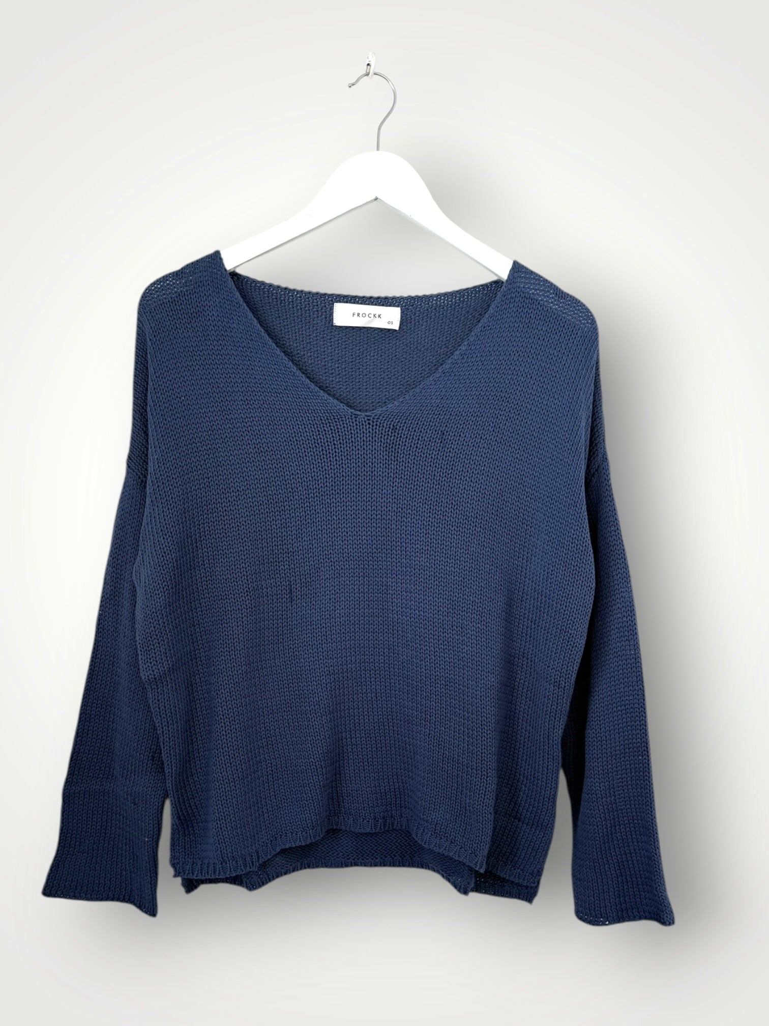 jamie cotton knit - denim Apparel
