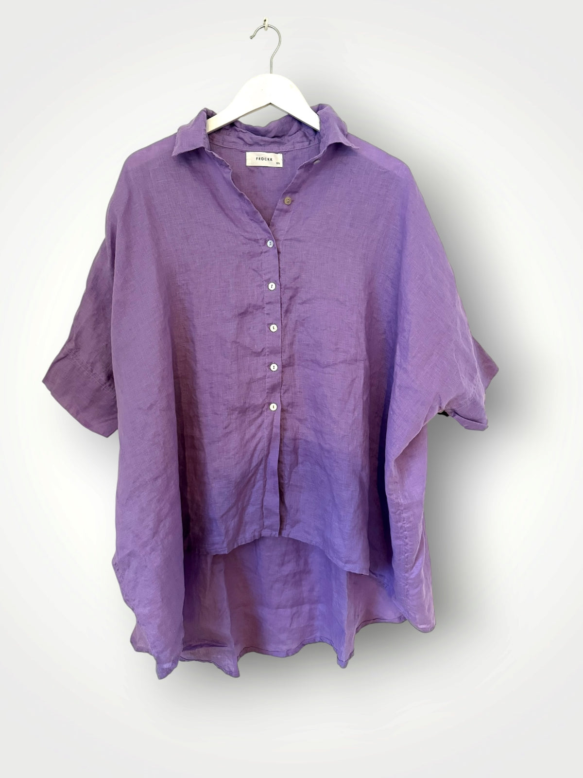 issey shirt - lilac linen Apparel