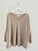relaxed boyfriend knit- sand cashmere Apparel