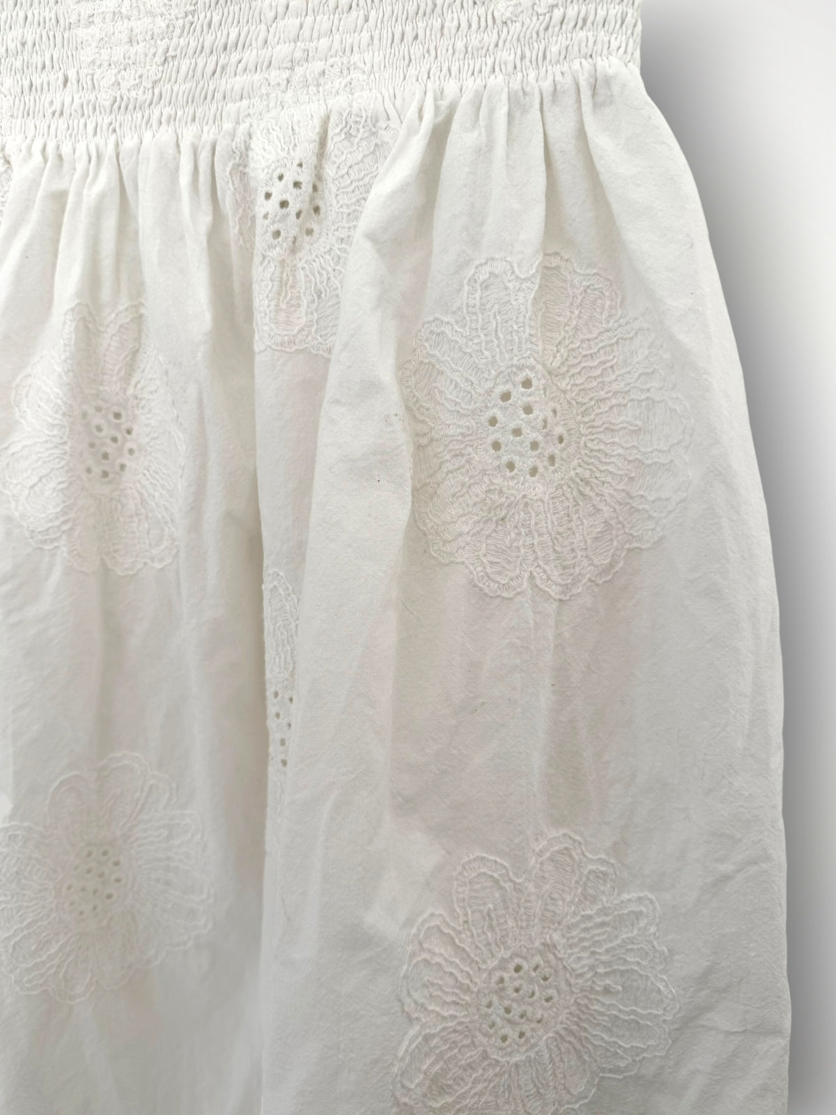 lola skirt - cotton embroidery Apparel