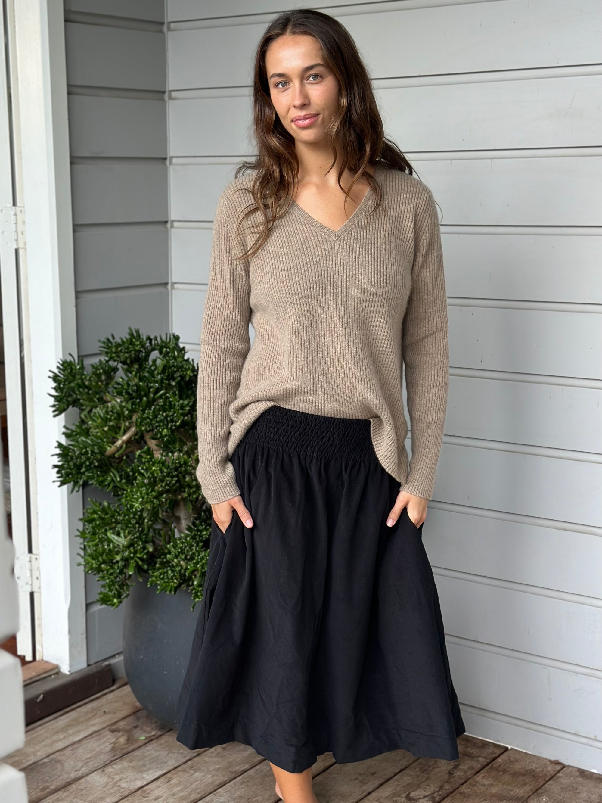lola skirt - black cord Apparel  