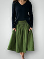 lola skirt-moss cord Apparel