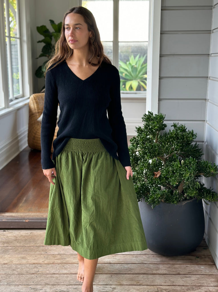 lola skirt - fern cord Apparel  