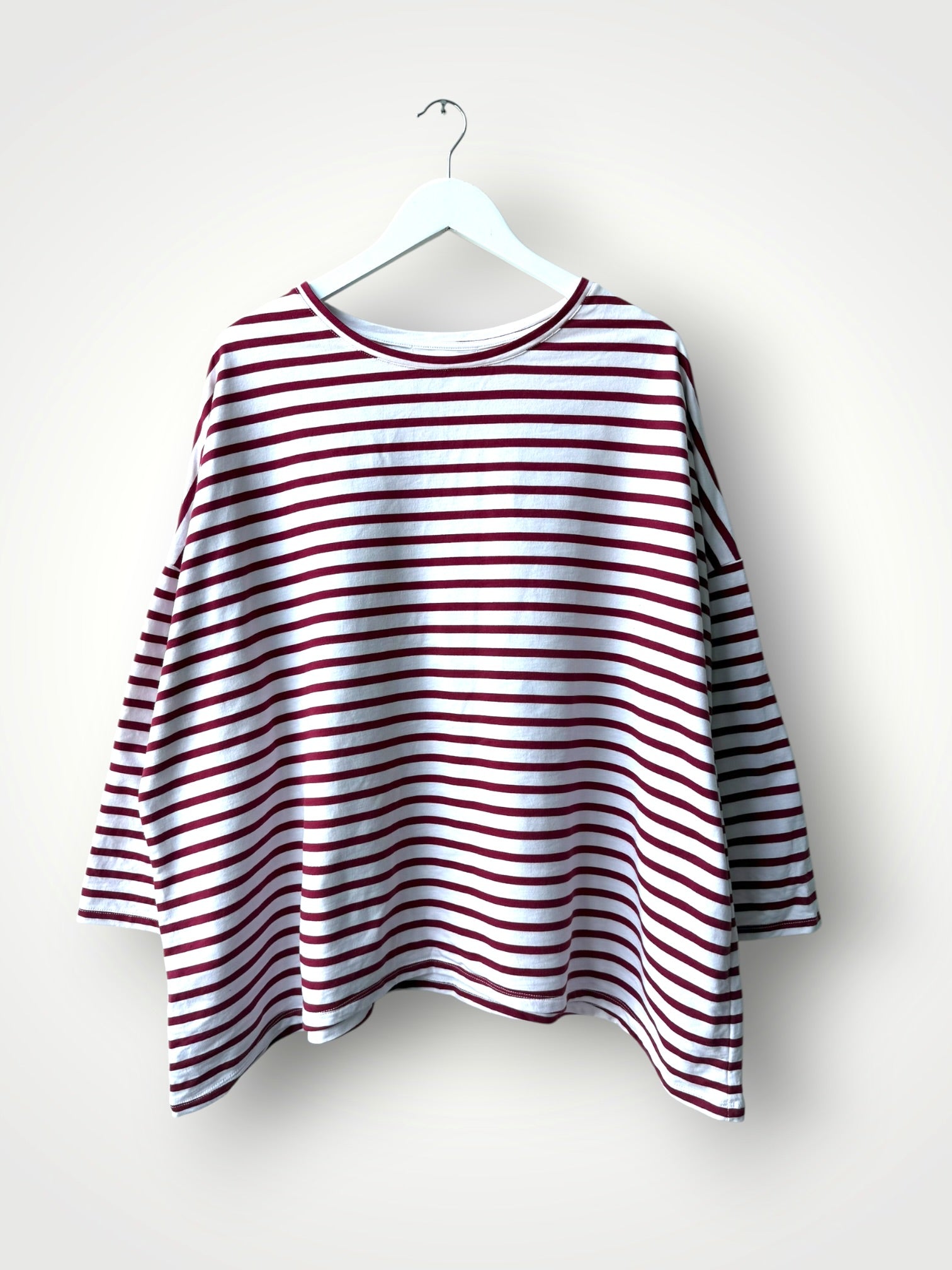 estella top-merlot stripe cotton knit Apparel