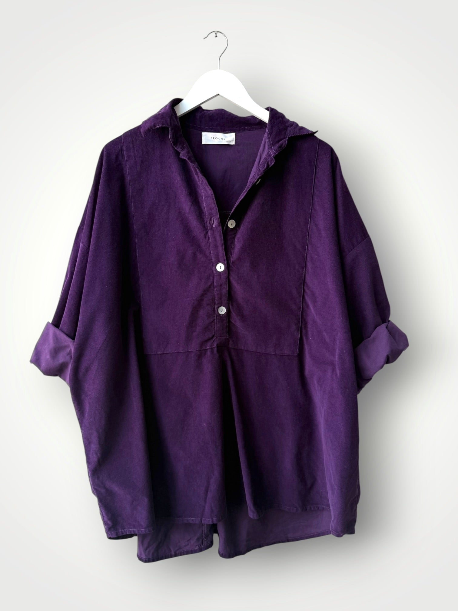 megan shirt - eggplant cord Apparel